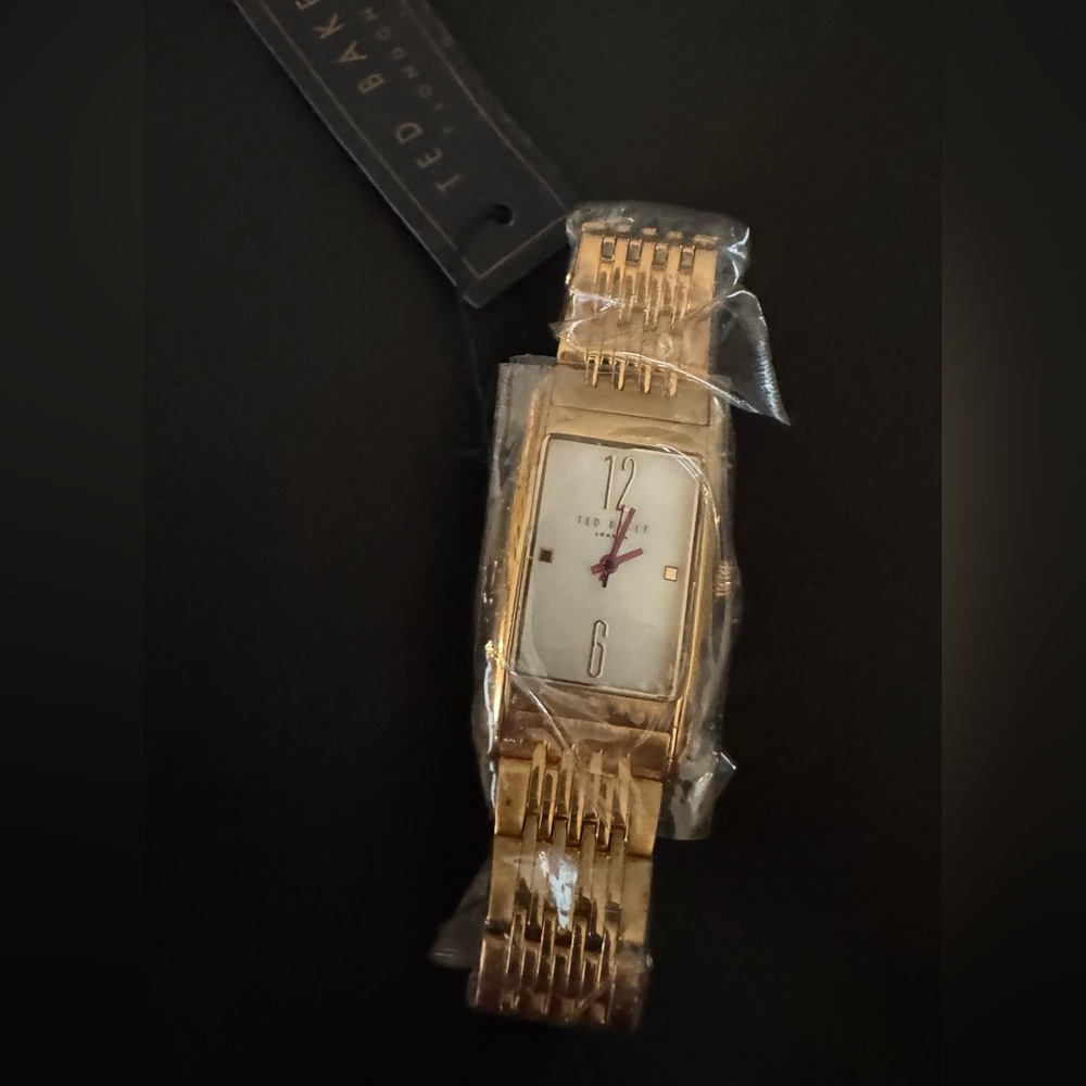 Ted Baker Yellow Gold MOP Tank Watch - Picture 9 of 9